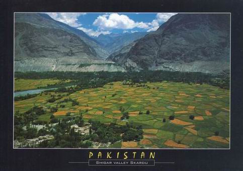 (image for) Pakistan Beautiful Postcard Shigar Valley